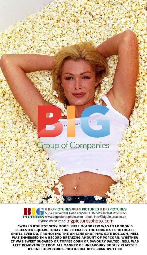 Nell McAndrew Corn Photocall in London