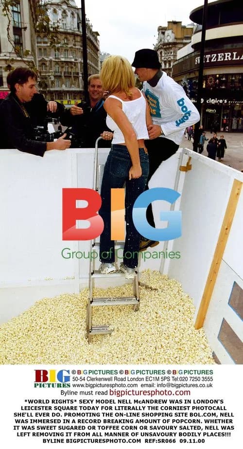 Nell McAndrew Poses in Popcorn