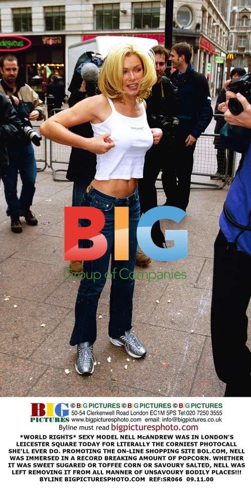 Nell McAndrew in Popcorn Photocall
