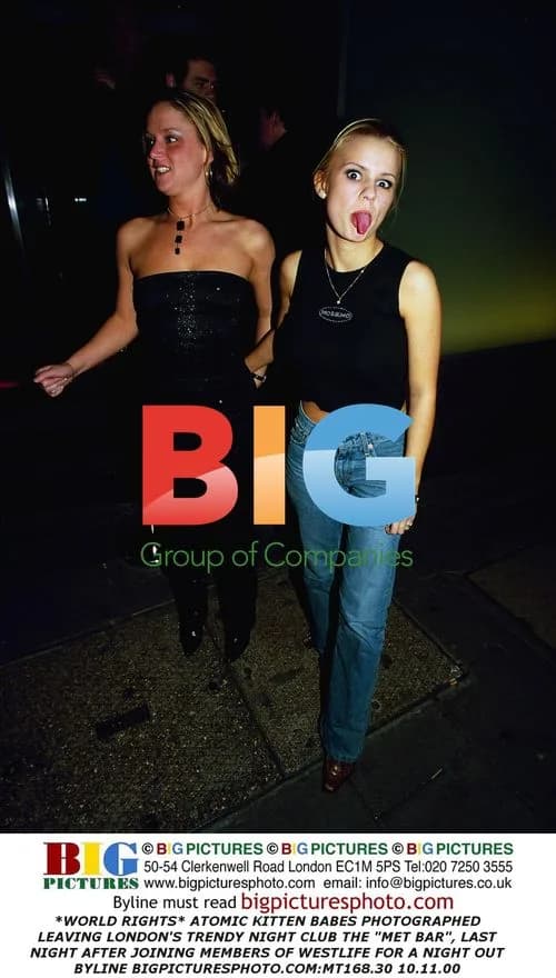 Atomic Kitten Leaving London Nightclub