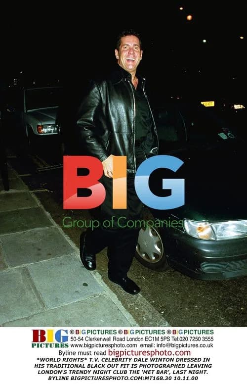 Dale Winton Leaving the Met Bar