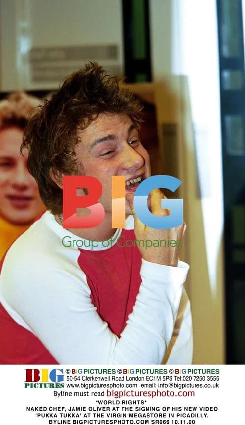 Jamie Oliver Signs 'Pukka Tukka' Video at Virgin Megastore