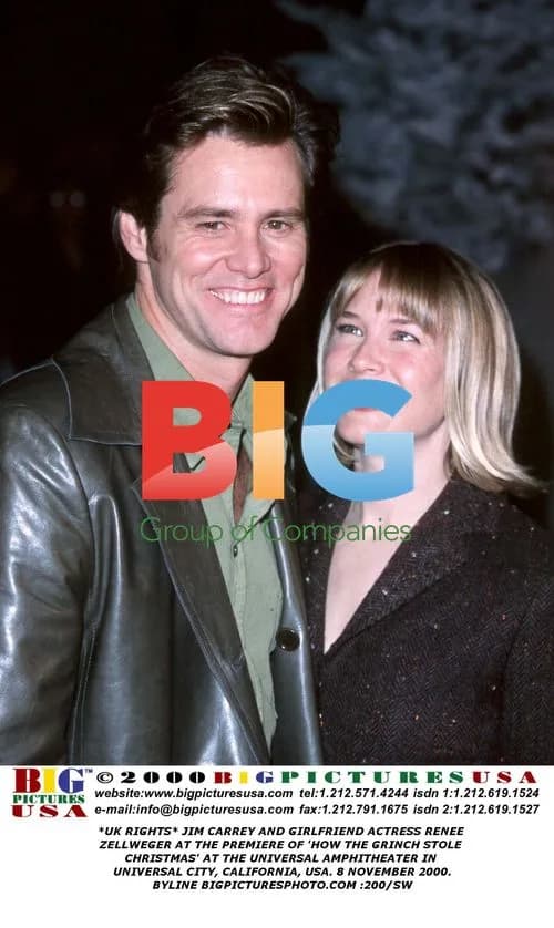 Jim Carrey and Renee Zellweger at Grinch Premiere