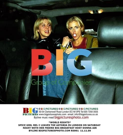 Mel C and Donna Air Leaving the Astoria