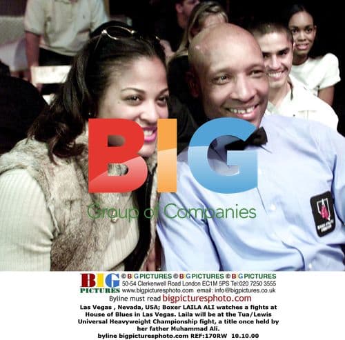 Laila Ali watches fights at House of Blues