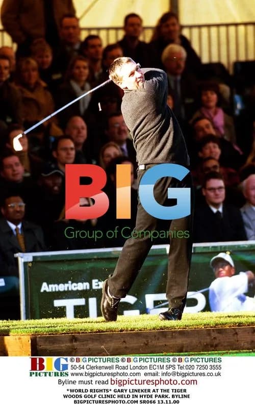 Gary Lineker at Tiger Woods Golf Clinic