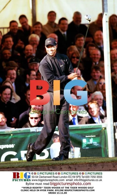 Tiger Woods at Golf Clinic in Hyde Park