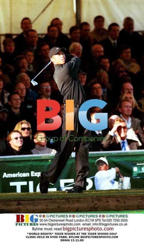 Tiger Woods At Golf Clinic In Hyde Park