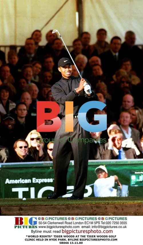 Tiger Woods at Golf Clinic in Hyde Park