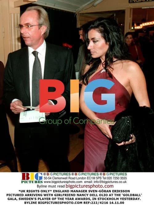 Eriksson and Dell'Olio at Goldball Gala