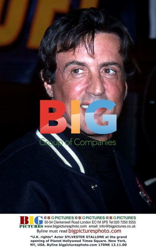 Stallone at Planet Hollywood Times Square Opening
