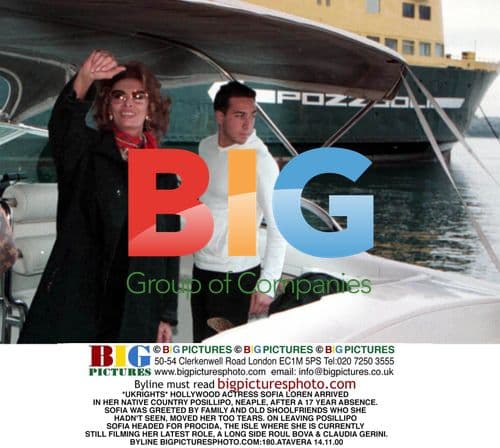 Sofia Loren Returns to Posillipo, Naples