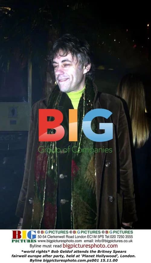 Bob Geldof at Britney Spears farewell Europe party