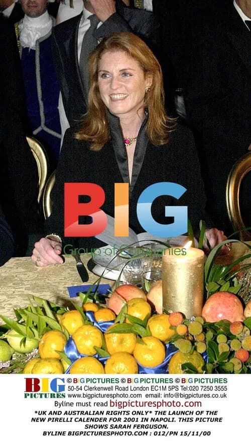 Sarah Ferguson at Pirelli Calendar Launch