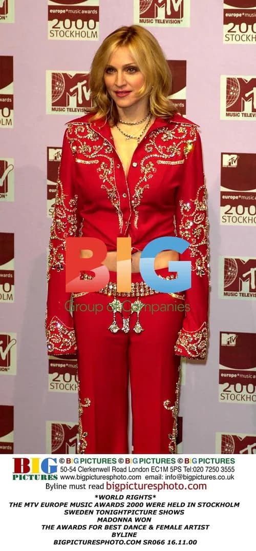 Madonna Wins Big at 2000 MTV EMAs in Stockholm