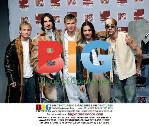 Backstreet Boys at 2000 MTV Awards in Stockholm