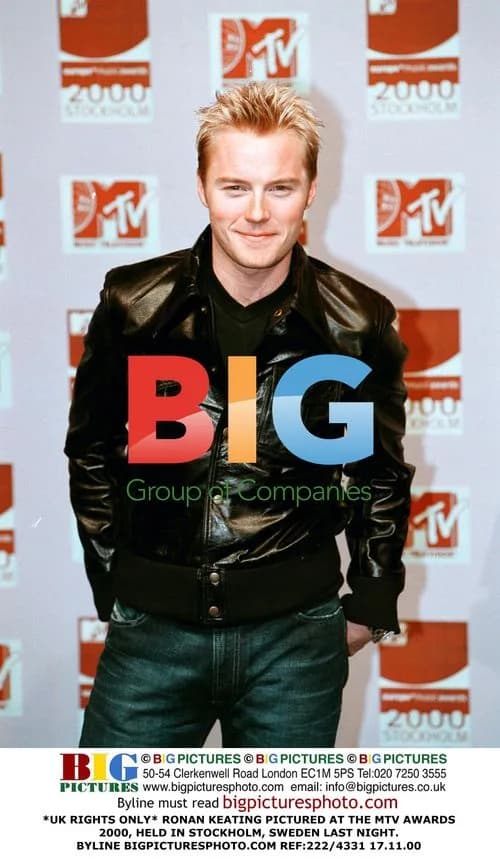 Ronan Keating at MTV Awards 2000 in Stockholm
