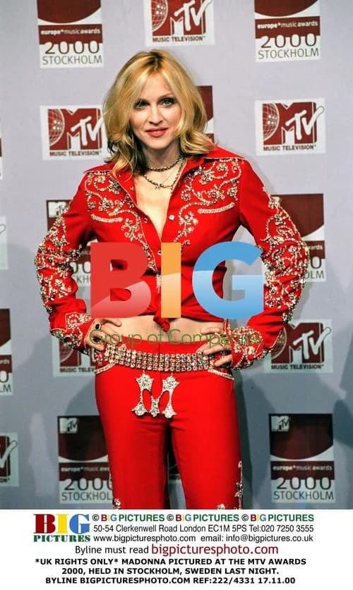 Madonna at MTV Awards 2000 in Stockholm