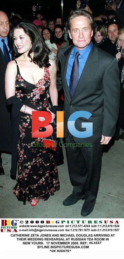 Catherine Zeta-Jones and Michael Douglas at wedding rehearsal