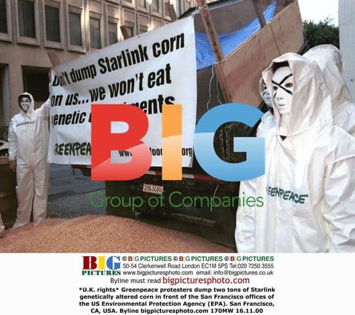 Greenpeace Dumps Starlink Corn at EPA in San Francisco