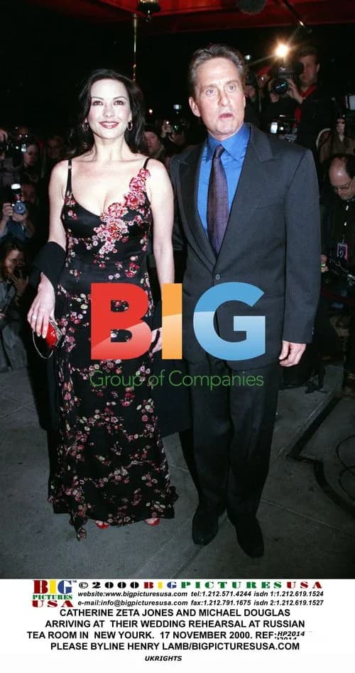 Catherine Zeta-Jones and Michael Douglas at Wedding Rehearsal
