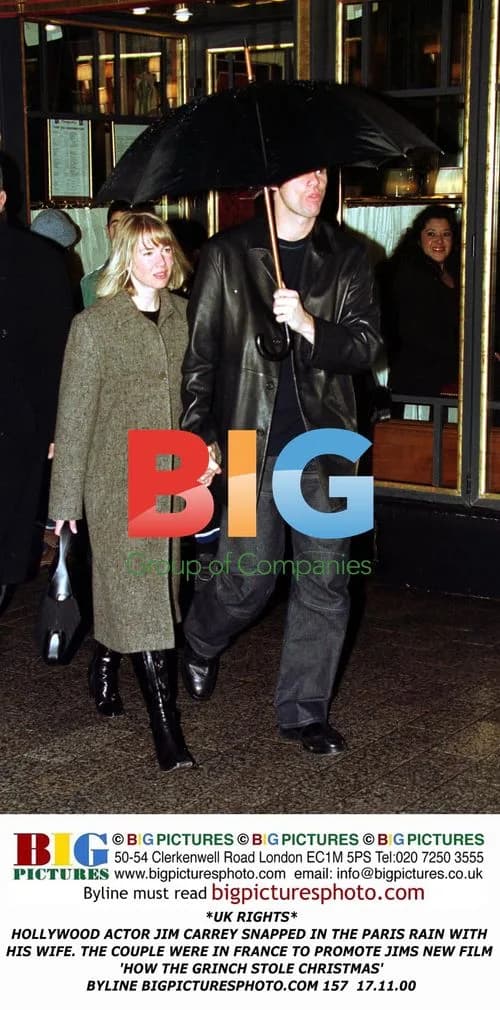 Jim Carrey in Paris with Wife