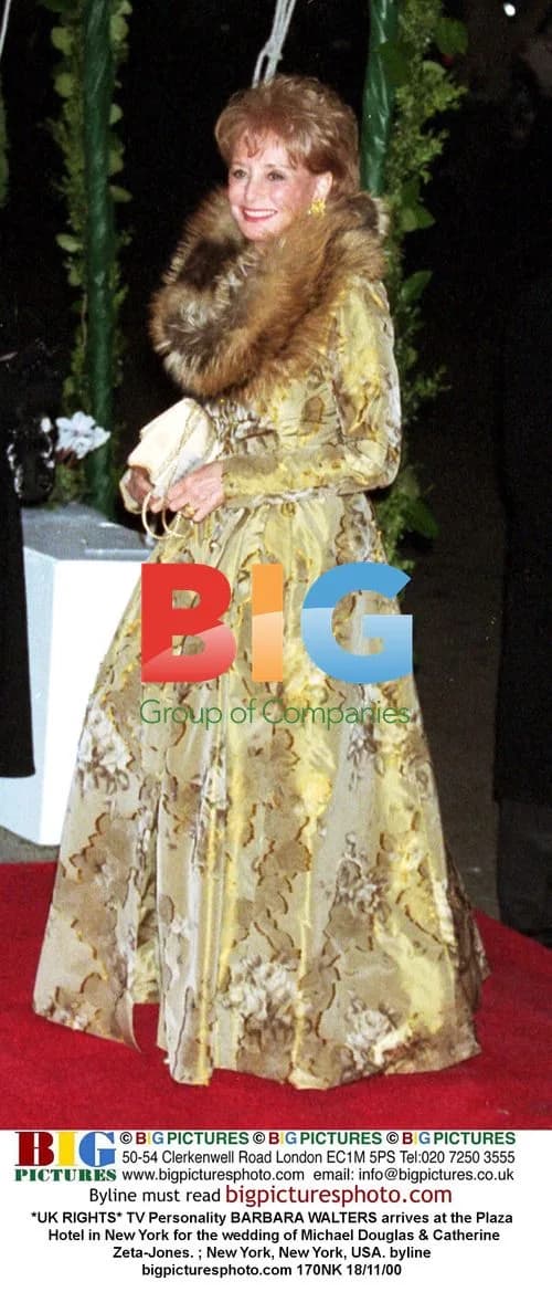 Barbara Walters Arrives for Douglas-Zeta-Jones Wedding