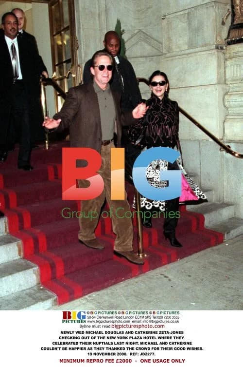Michael Douglas and Catherine Zeta-Jones at Plaza Hotel