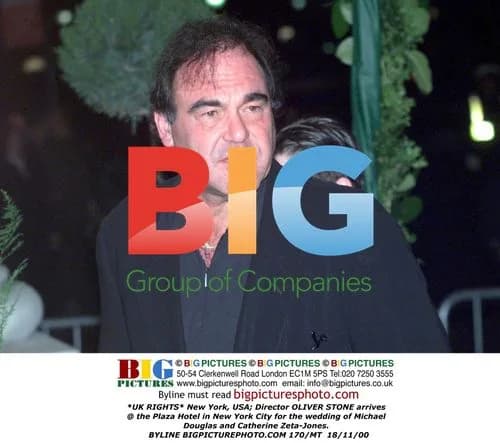Oliver Stone Arrives for Michael Douglas’ Wedding