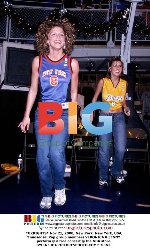 Innosense pop group performs at NBA store