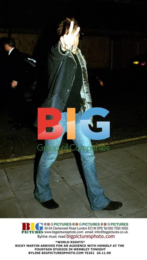 Ricky Martin arrives at Fountain Studios in Wembley