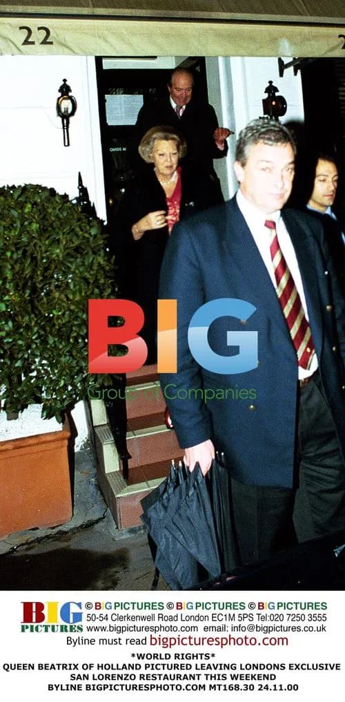 Queen Beatrix Leaving San Lorenzo Restaurant in London