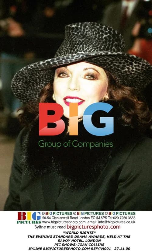 Joan Collins at Evening Standard Drama Awards