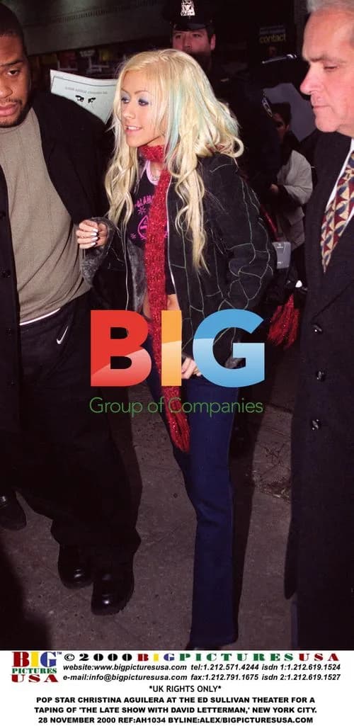 Christina Aguilera at 'The Late Show'