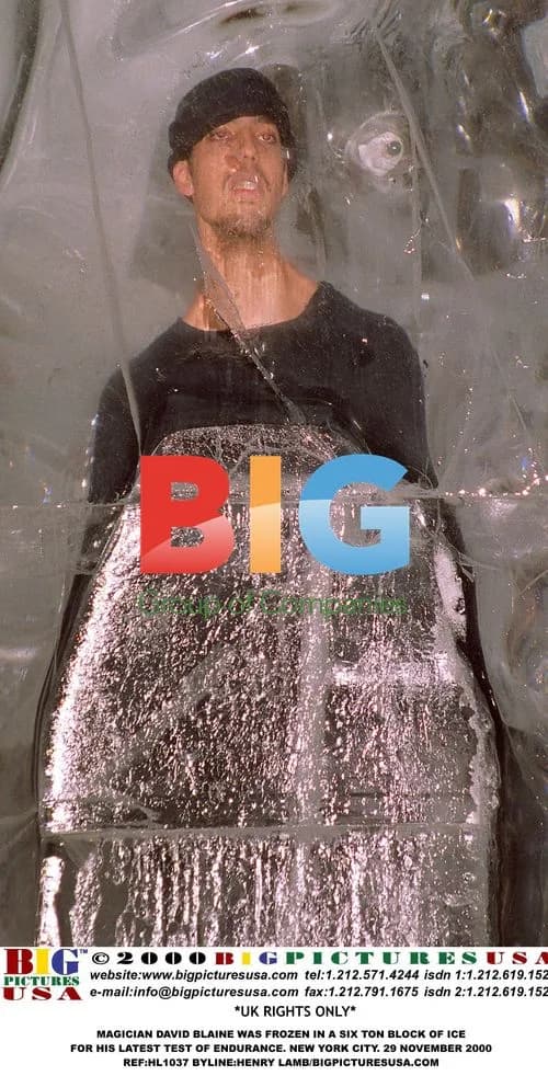 David Blaine Frozen in Ice Block