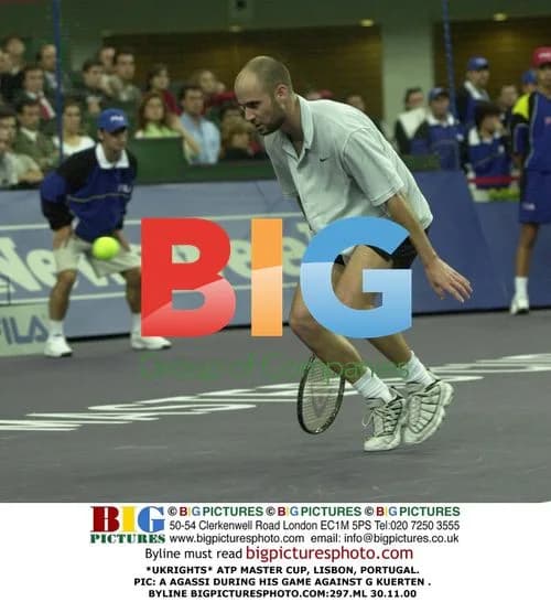 Agassi at ATP Masters Cup in Lisbon