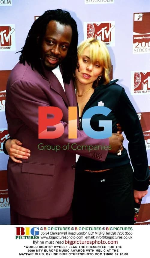 Wyclef Jean and Mel C at 2000 MTV Europe Music Awards