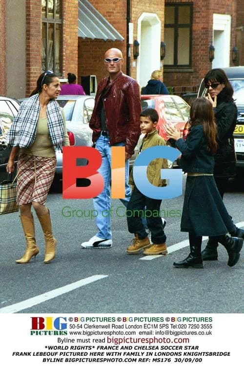 Frank Lebeouf with family in London