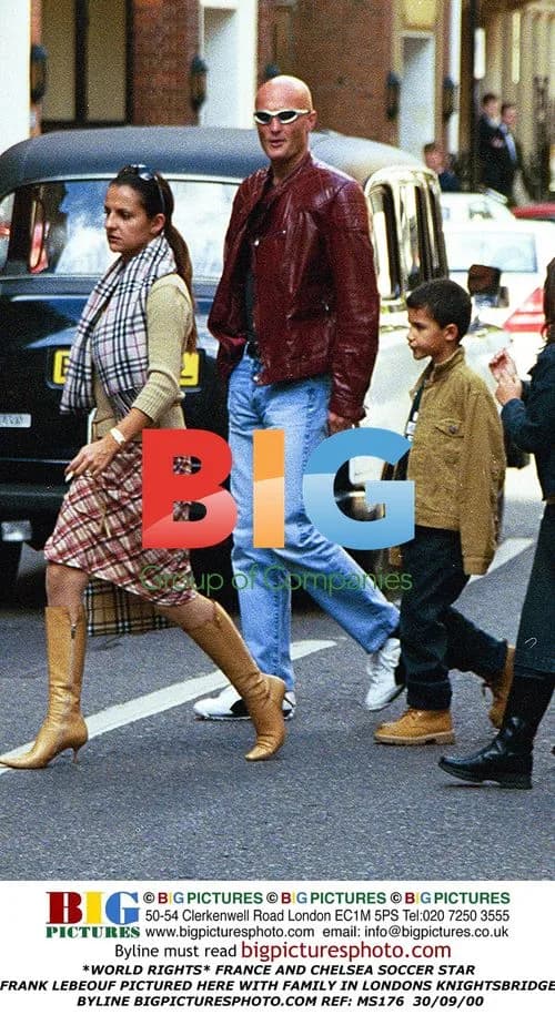 Frank Lebeouf with family in London