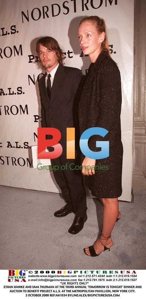 Ethan Hawke and Uma Thurman at Project A.L.S. Event