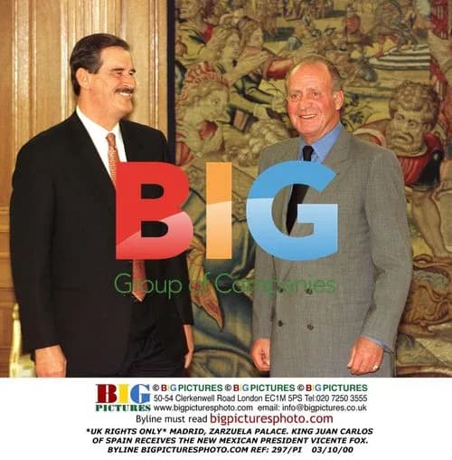 King Juan Carlos Receives Mexican President Vicente Fox