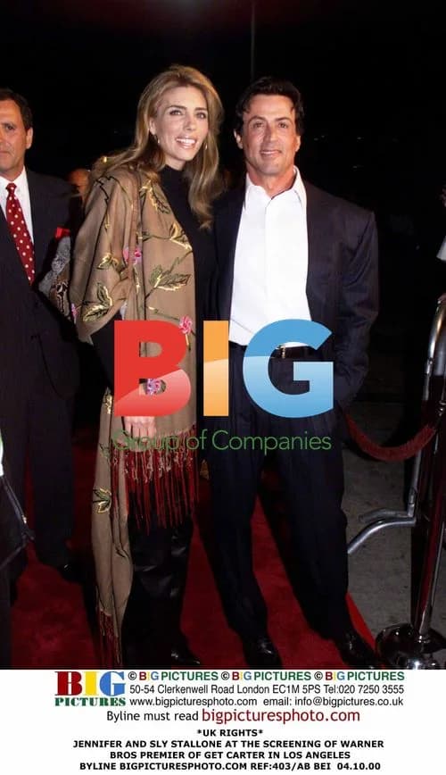 Jennifer and Sly Stallone at Get Carter Premiere