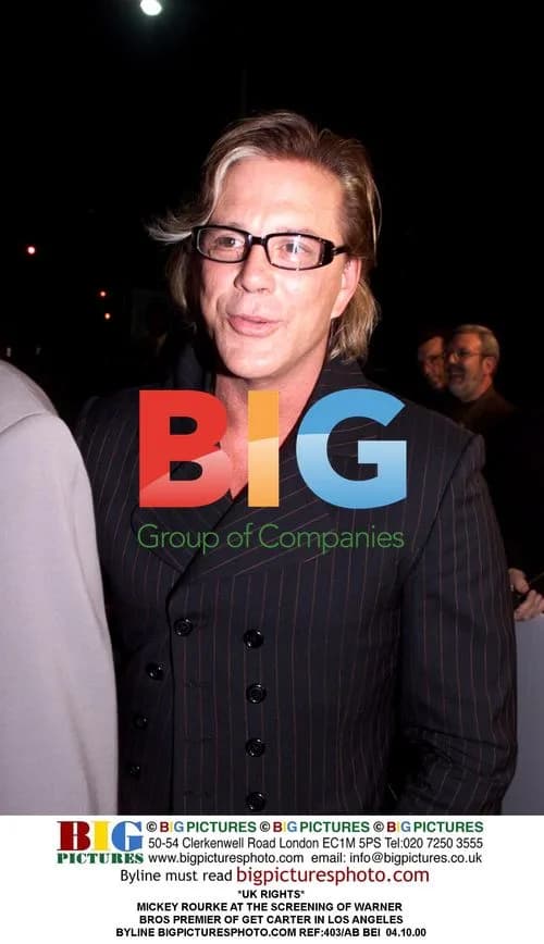 Mickey Rourke at Get Carter Premiere