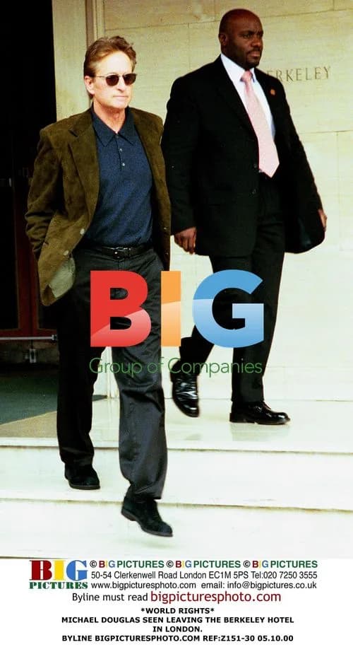 Michael Douglas leaves Berkeley Hotel in London