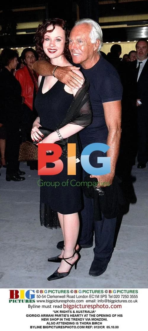 Armani Opens New Shop with Thora Birch