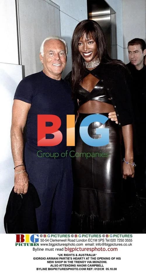 Armani Store Opening with Naomi Campbell