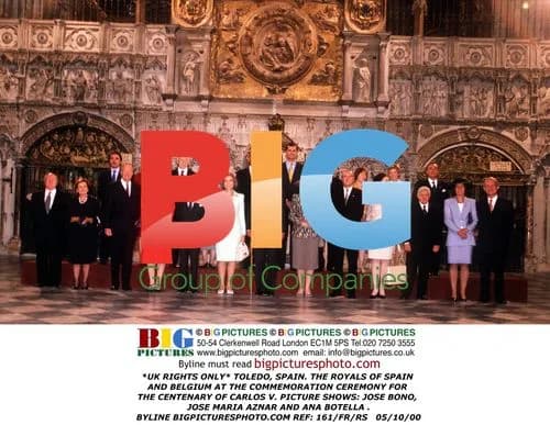 Spanish and Belgian Royals at Carlos V Ceremony