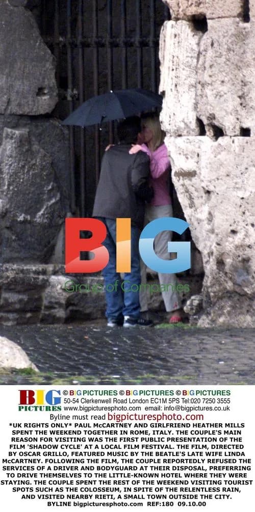 Paul McCartney and Heather Mills in Rome
