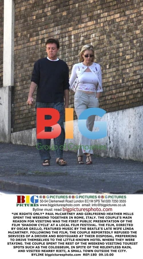 Paul McCartney and Heather Mills in Rome