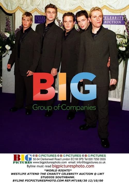 Westlife Attend Charity Auction at LWT Studios